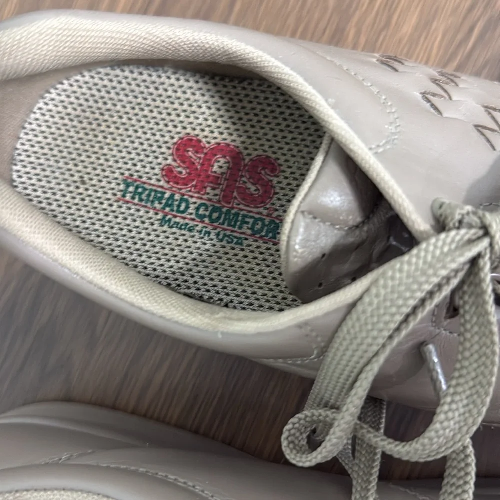 SAS‎ Shoes Womens Sz 10N Free Time Walking Comfort Sneakers Tripad Leather Beige